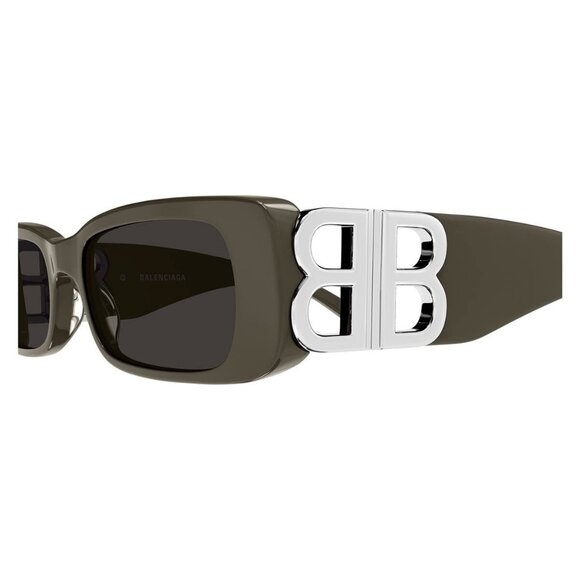 New BALENCIAGA Everyday Brown Square BB0096S 022 Sunglasses Women - Picture 3 of 4